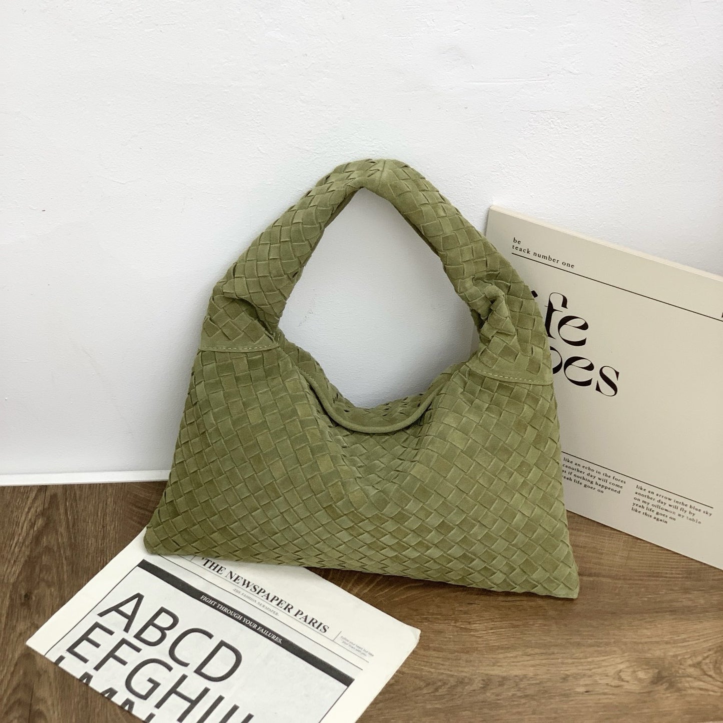 Women's Frosted Suede Large Capacity Croissant Crossbody Bags