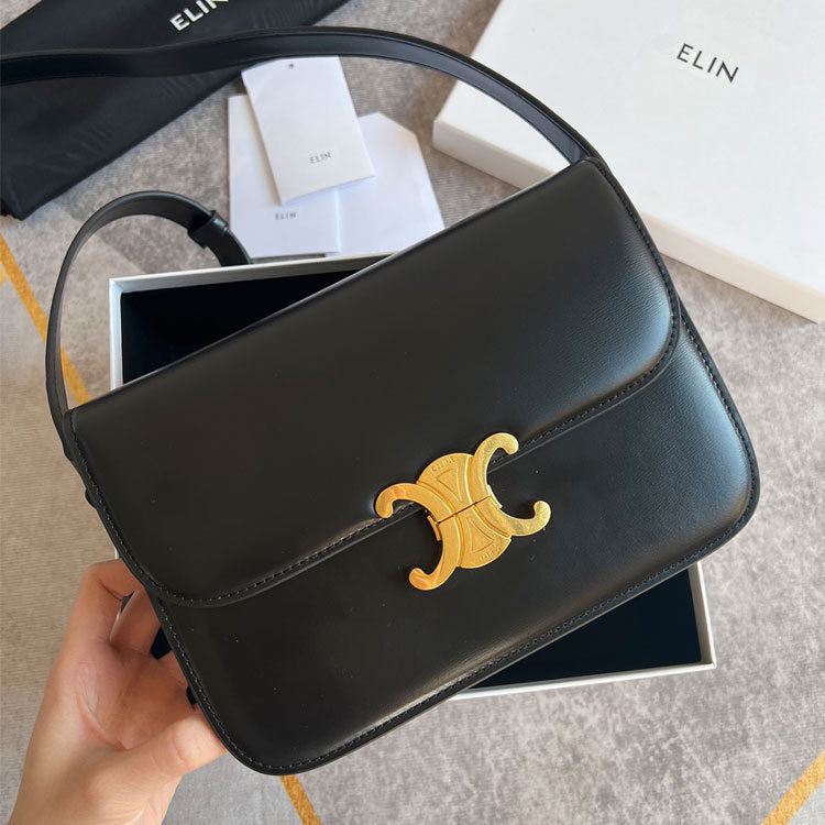 Women's Arc Upgraded Hardware Top Layer Leather Crossbody Bags
