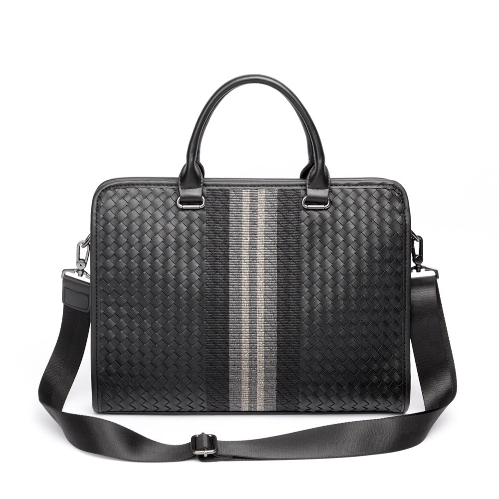 Men's Stitching Woven Business Computer Batch Bags