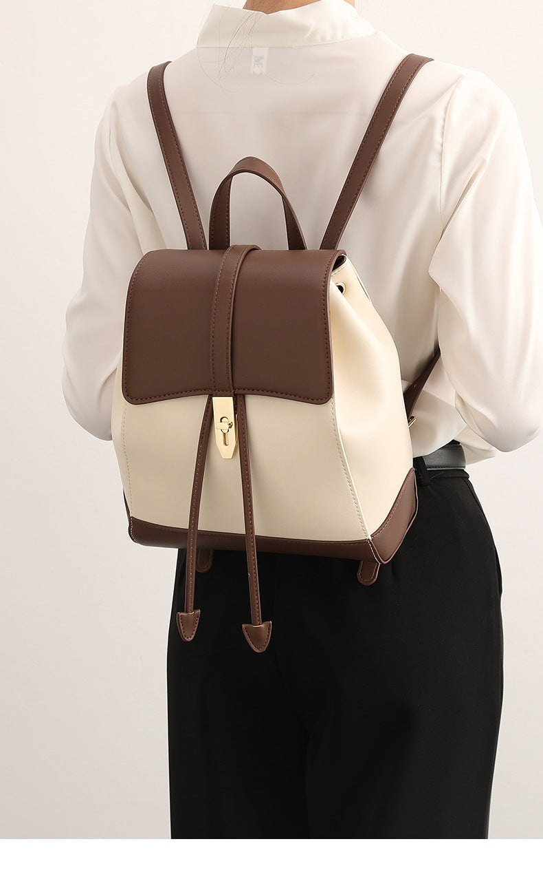 Women's Fashion Large Capacity Oily Leather Backpacks