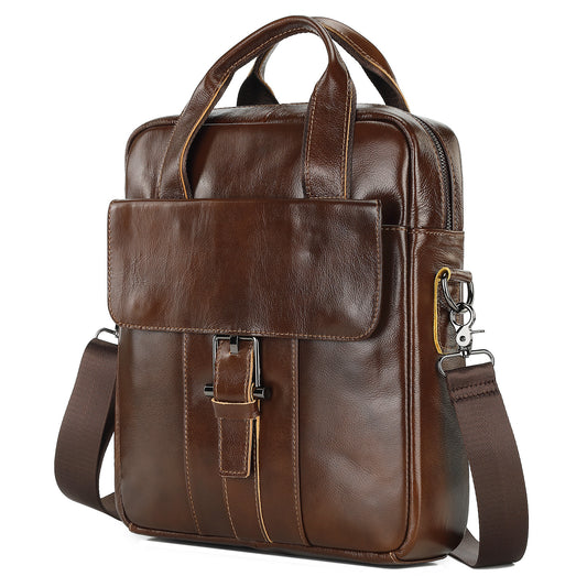 Men's Genuine Leather Fashion Large Capacity Men's Handbags