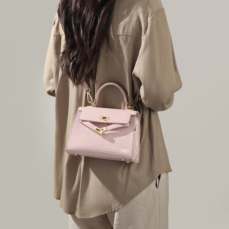 Women's High-grade Summer Fashion Design Portable Genuine Handbags