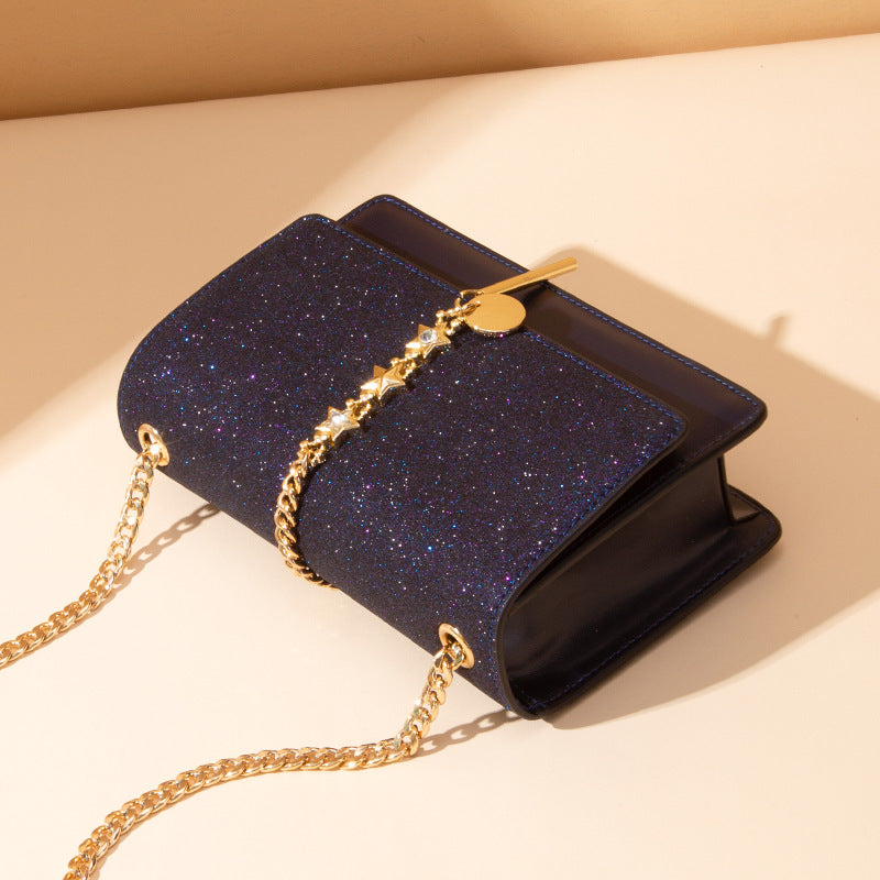 Women's Starry Sky Light Luxury Chain Sense Handbags