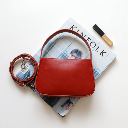 Design Top Layer Vegetable Tanned Leather Crossbody Bags