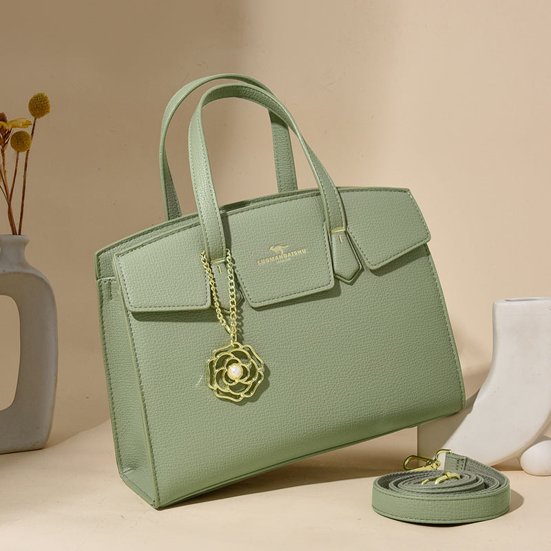 Women's Simple Retro Large Capacity Totes Versatile Handbags