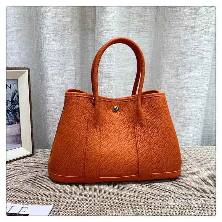 Women's Garden Layer Cowhide Fashionable Bridal Large Handbags