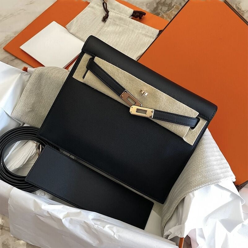 Women's Genuine Leather Kelly Dancing Fashion Strap Crossbody Bags