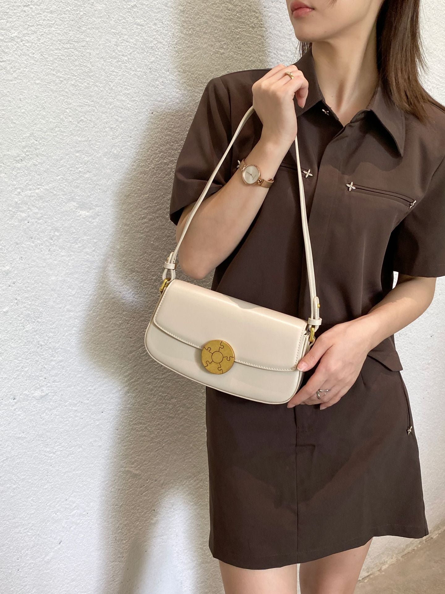 Women's High-grade Underarm Genuine Leather Summer Fashion Armpit Bags