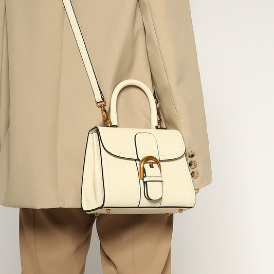 Women's Clasp Wax Line Saddle Retro Kelly High Bags