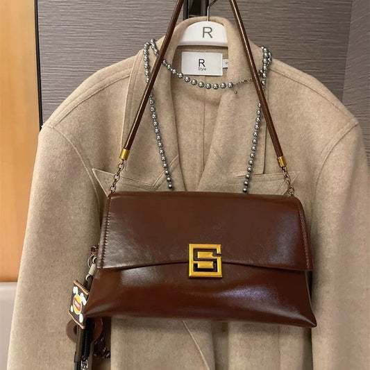 Trendy Fashion Underarm Female Niche Retro Crossbody Bags