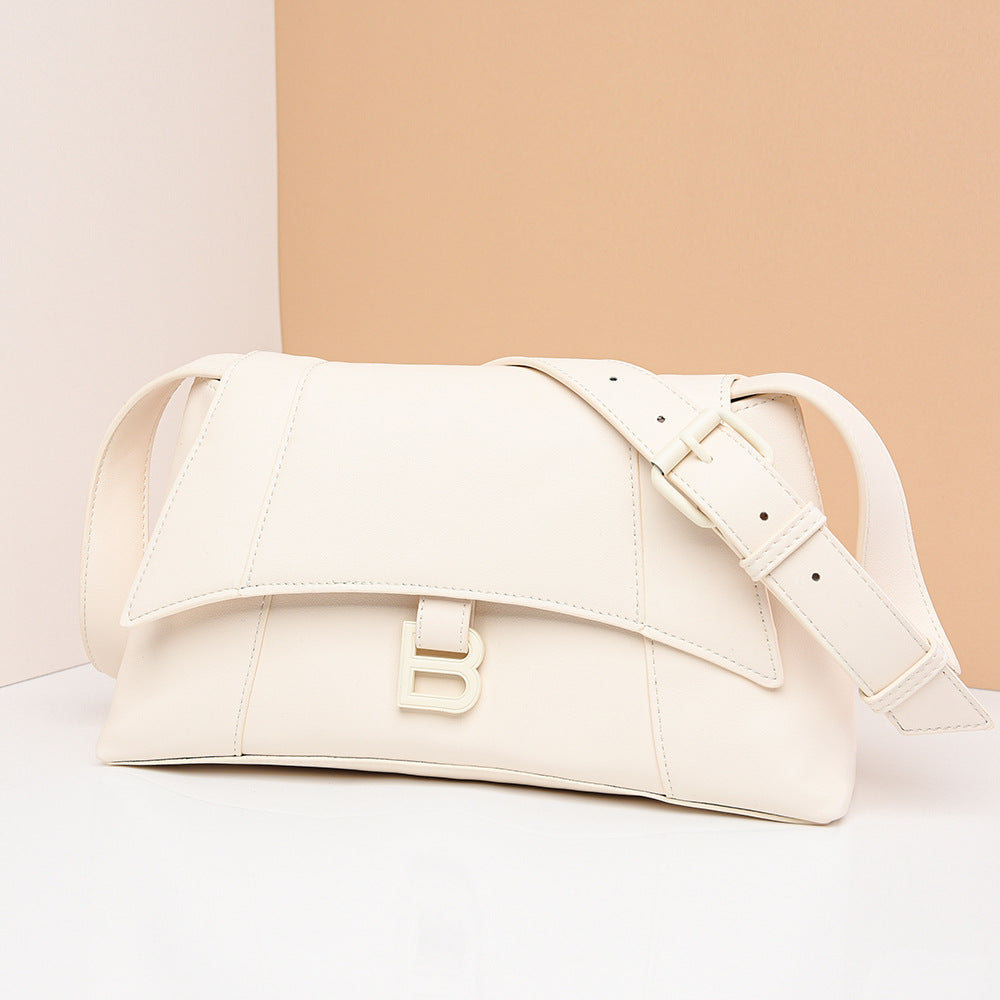 Hourglass Stylish Simple Female Texture Commuter Crossbody Bags