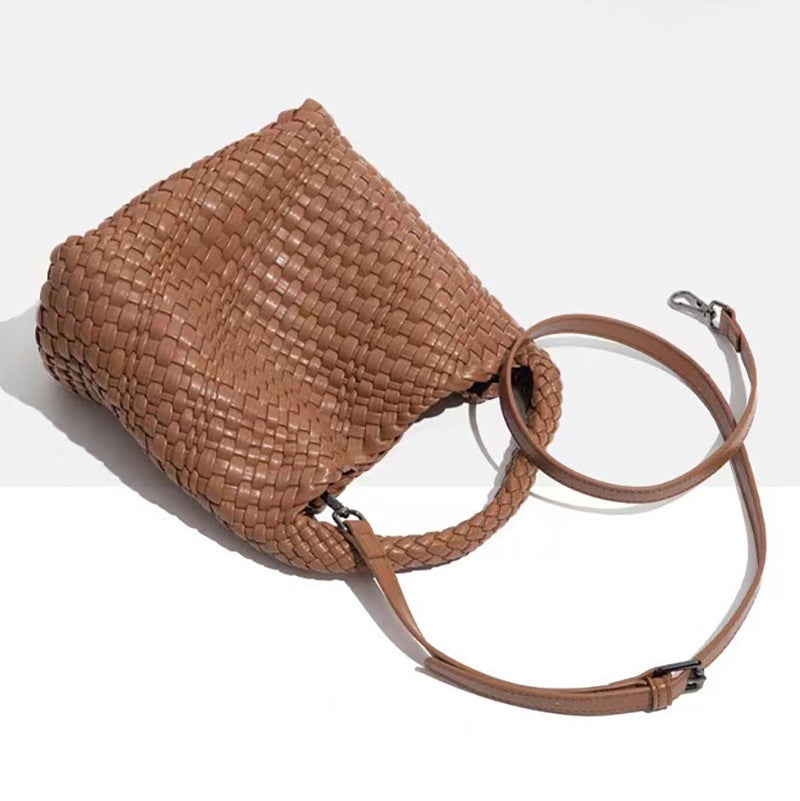 Korean Style Woven Female Trendy Mother Large Crossbody Bags