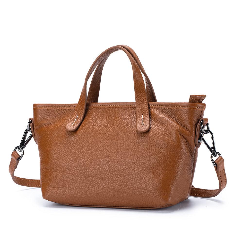 Women's Fashion First Layer Cowhide Large Capacity Handbags