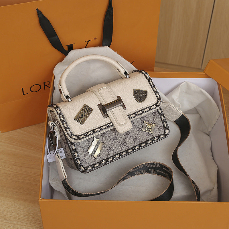 Women's Summer Live Broadcast Good Trendy Fashion Wide Strap Shoulder Bags