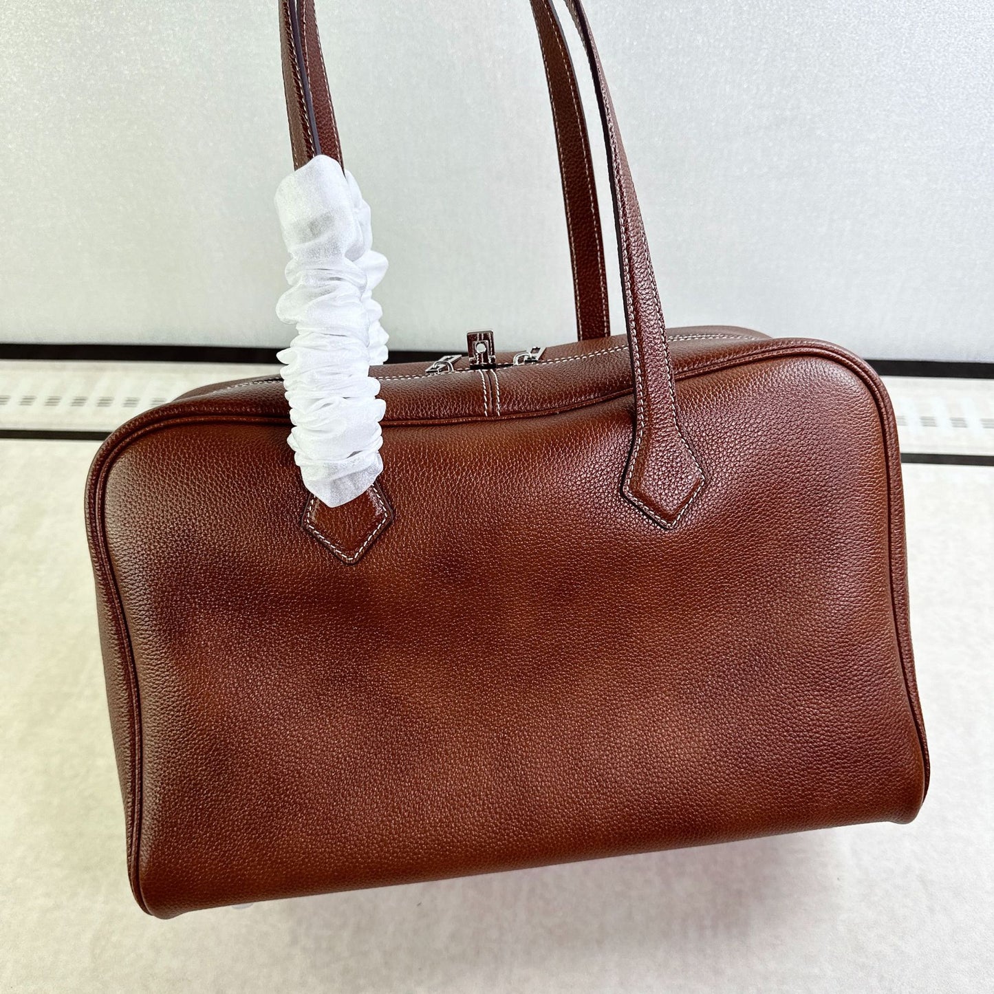 High-grade First Layer Cowhide Victoria Boston Handbags