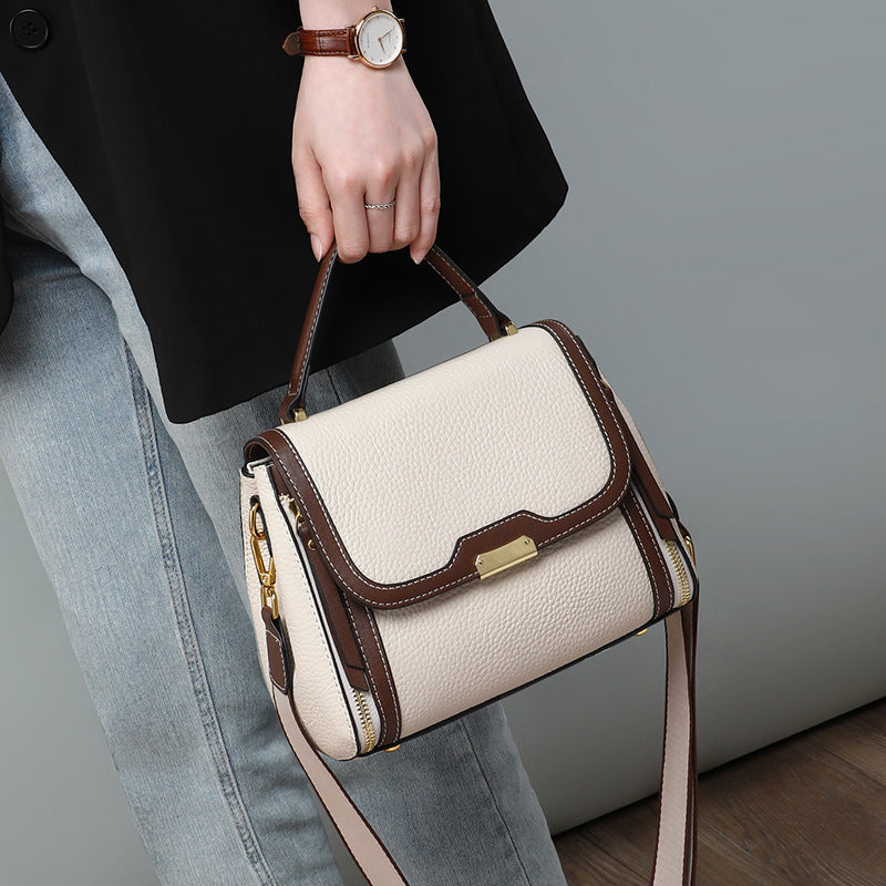 Women's Stylish Mom Style Genuine Leather Light Crossbody Bags