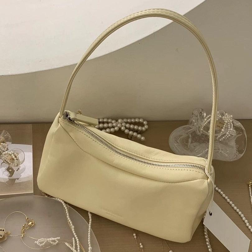 Women's Underarm Niche High-grade Sheepskin Simple For Bags