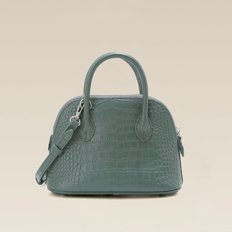 Women's First Layer Cowhide High-grade Crocodile Pattern Shoulder Bags