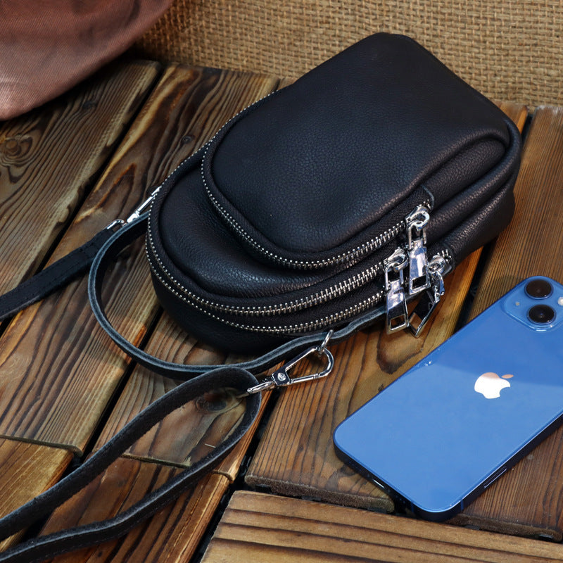 Women's Genuine Leather Mini Soft Simple Crossbody Bags