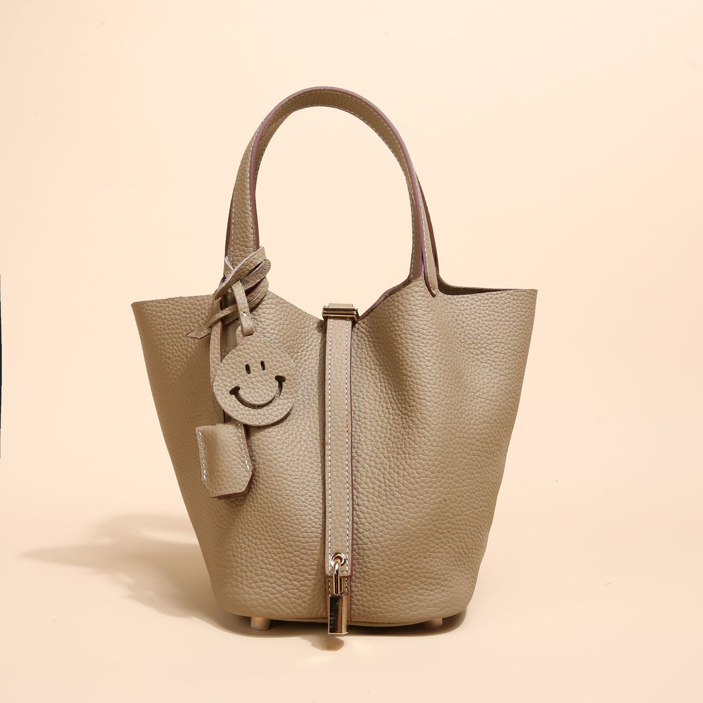 Women's Vegetable Basket Genuine Leather Large Capacity Handbags