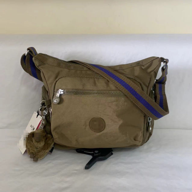 Spring Monkey Mesh Purple Series Nylon Crossbody Bags
