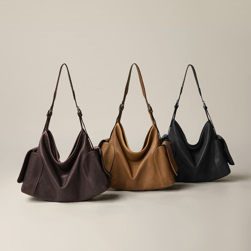 Unique Women's Sheepskin Leisure Large Capacity Shoulder Bags