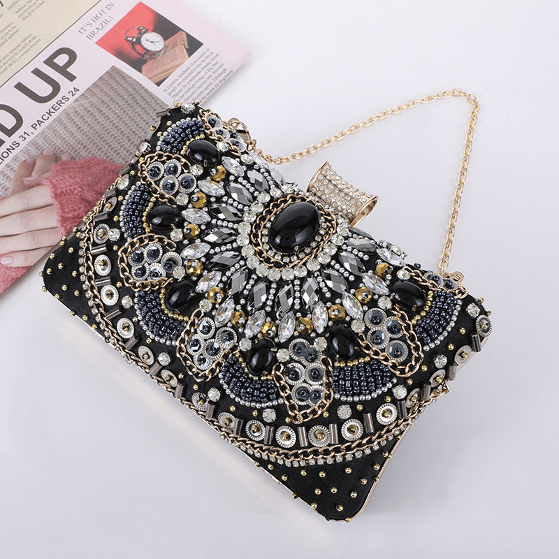 Pearl Embroidery Dinner Calm Elegant Charming Evening Bags