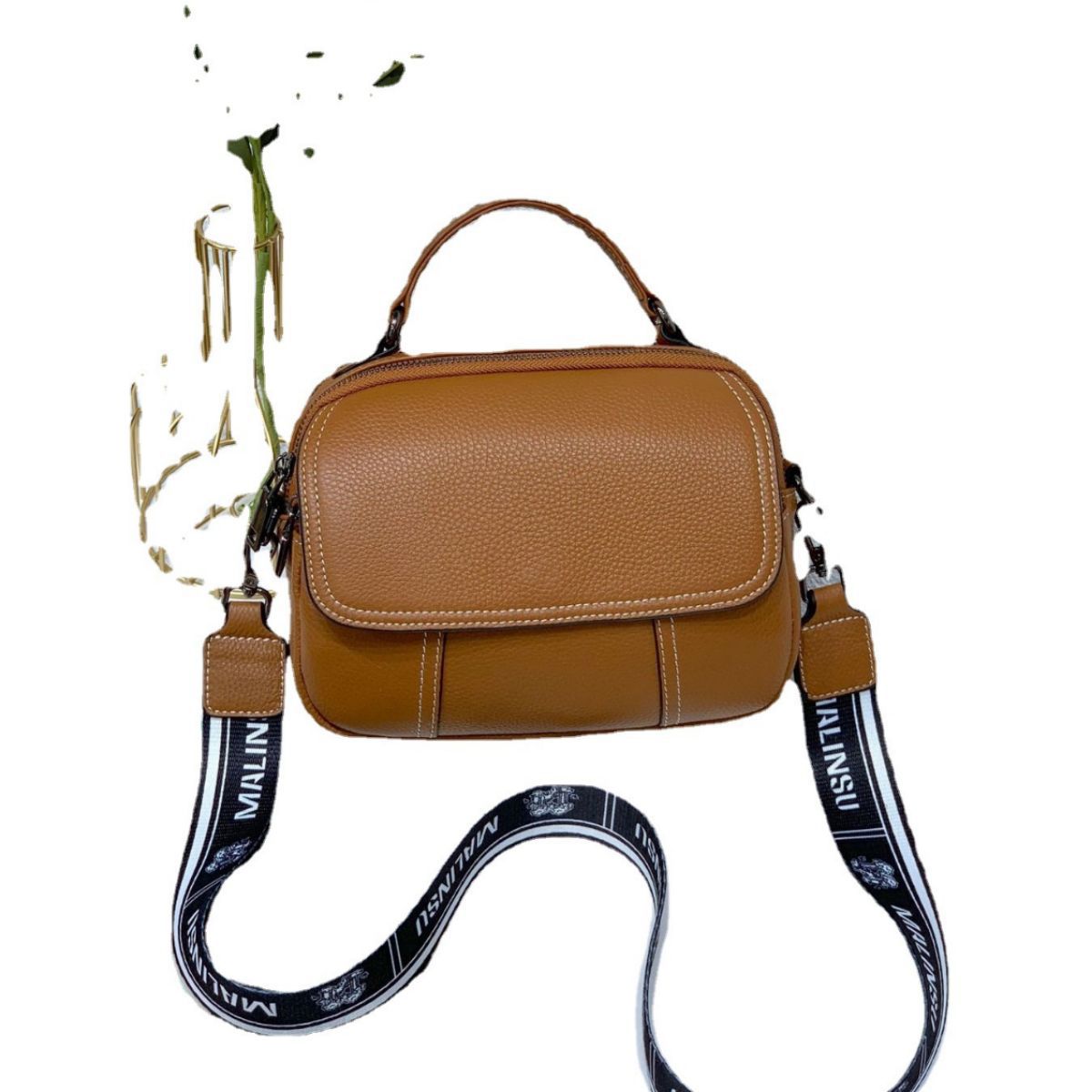 Women's First Layer Cowhide Portable Genuine Leather Bags
