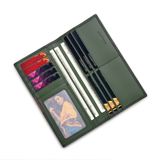 Men's Emperor Paul Thin Long Genuine Leather Men's Wallets