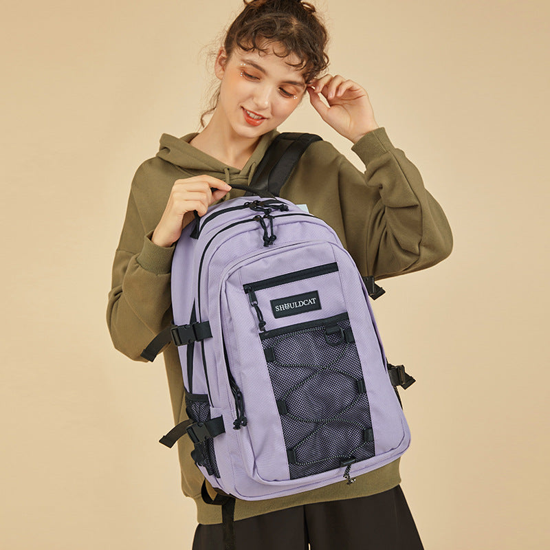 Men's Female Korean College High Large Capacity Backpacks