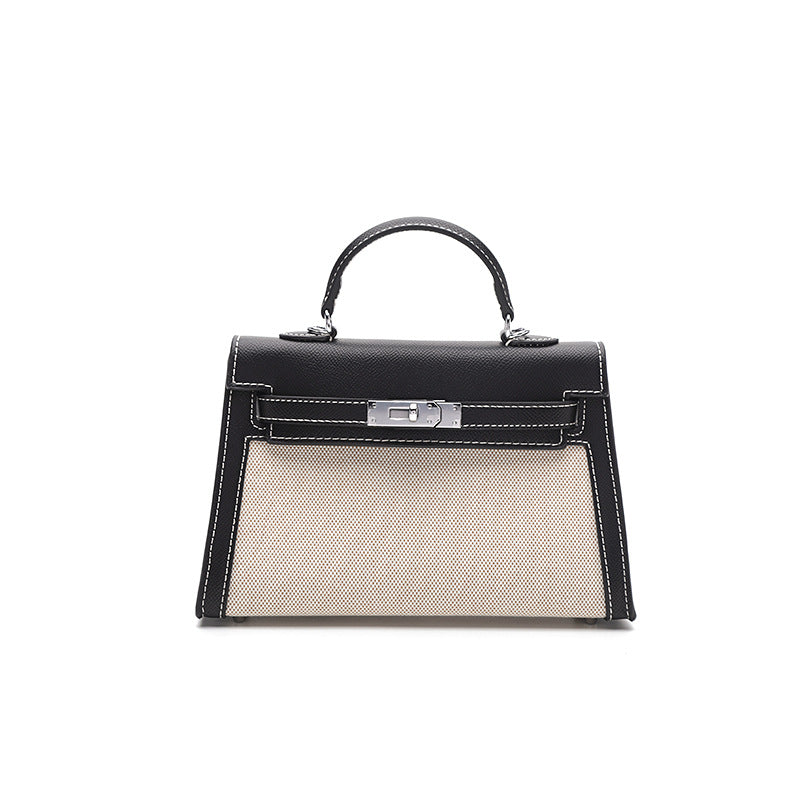 Women's Large Capacity Fashion Portable Contrast Color Bags