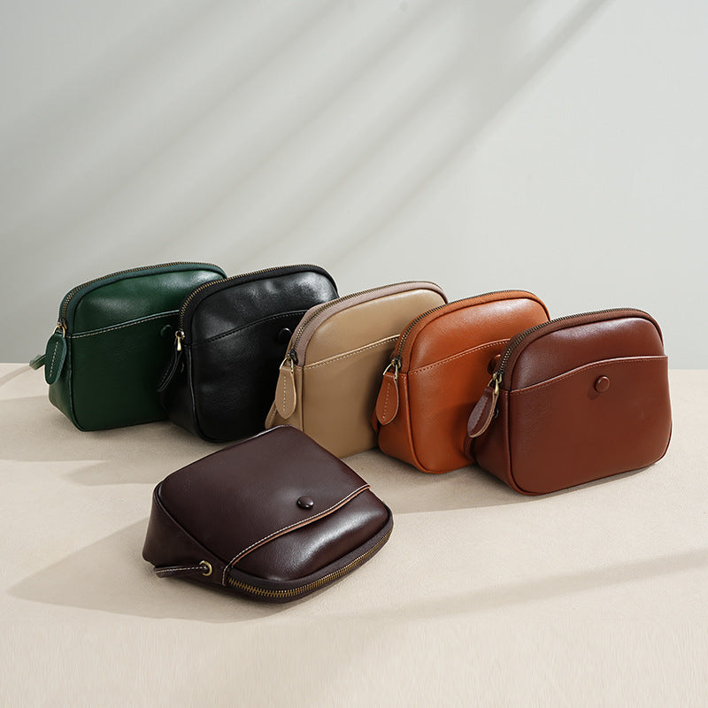 Women's Attractive Shell Mobile High-grade Leather Crossbody Bags