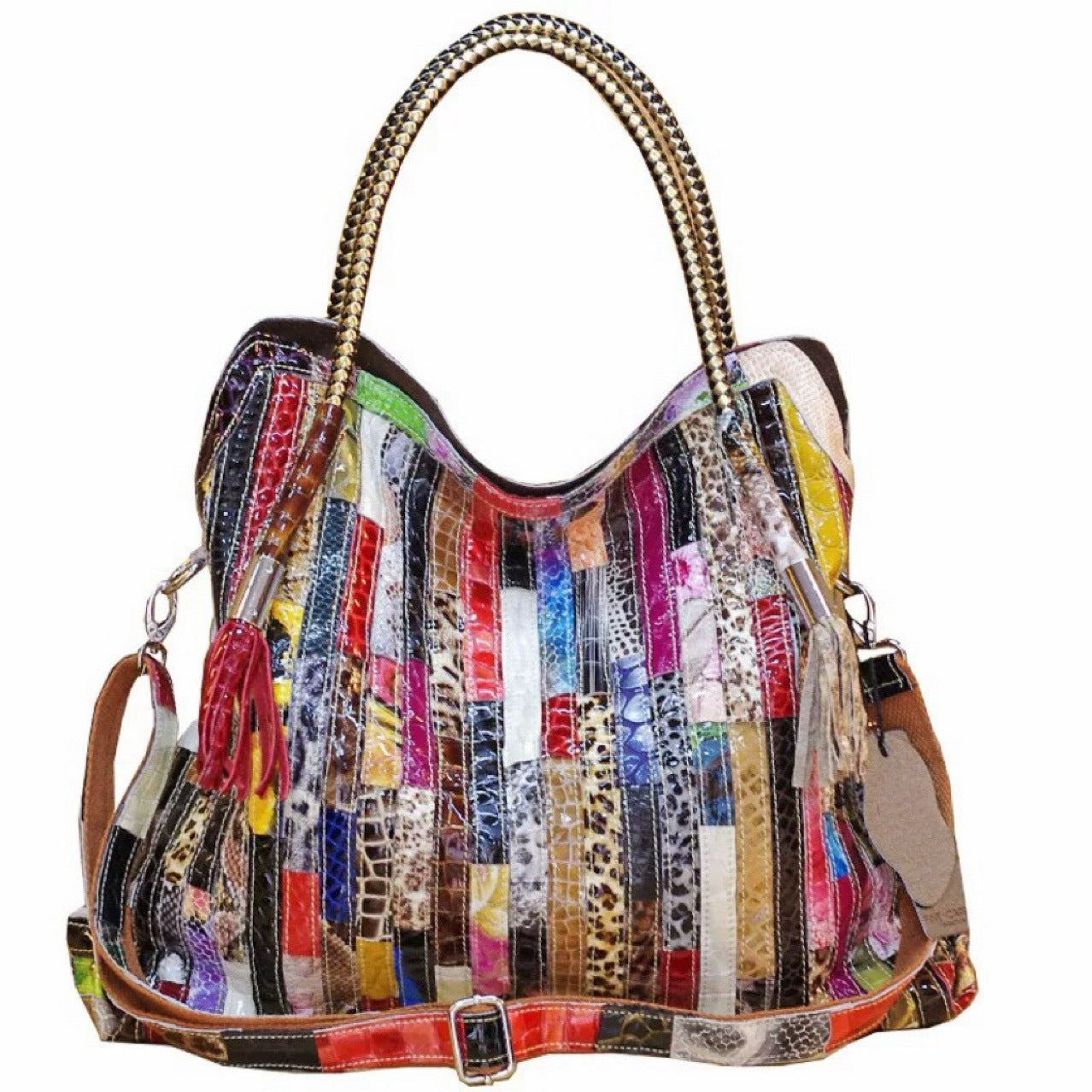 Women's Bohemian Style Snake Pattern Personalized Design Handbags