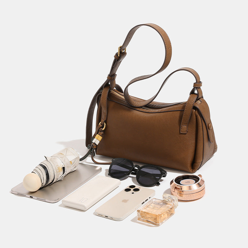 Women's Vegetable Tanning Leather Pillow Design With Bags