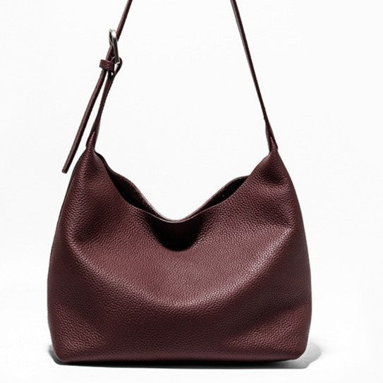 Women's Cowhide Vintage Genuine Leather Leisure Commute Shoulder Bags