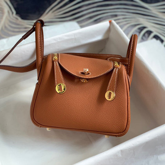 Women's Lindi Layer Cowhide Leather Doctor Elegant Crossbody Bags