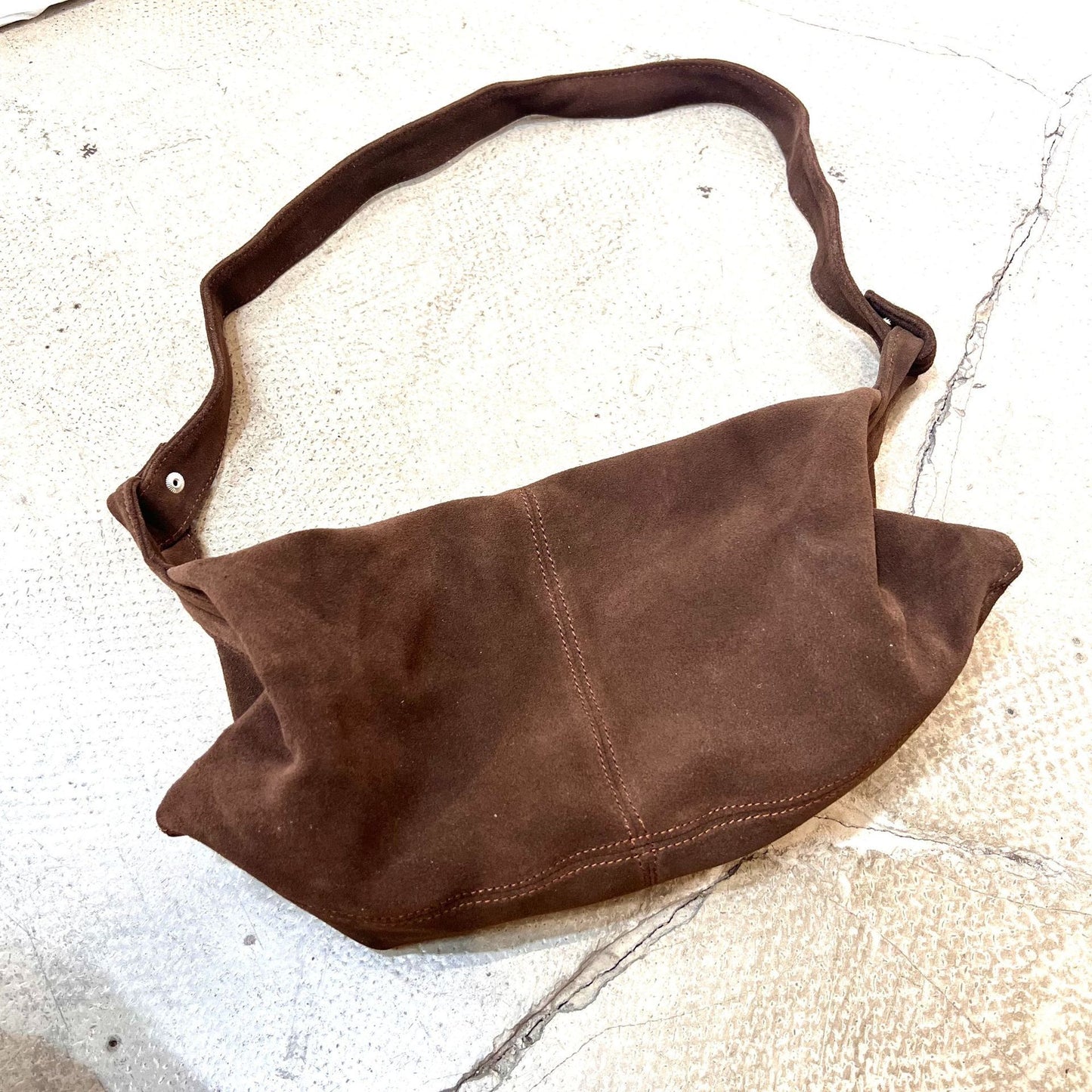 Women's Genuine Leather Niche Retro Dumpling Suede Crossbody Bags