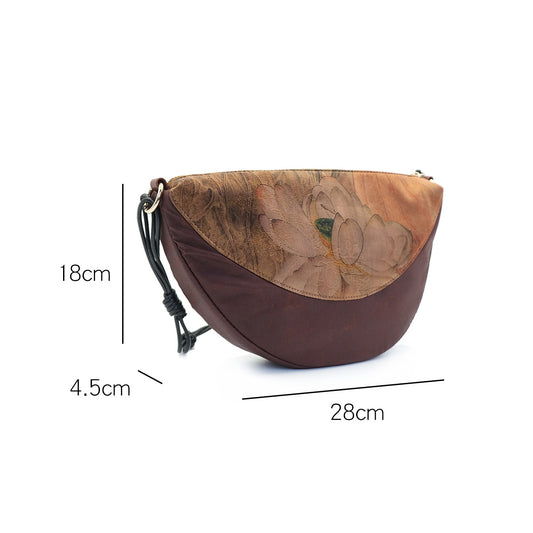 Women's Chinese Yarn Saddle Retro National Style Crossbody Bags