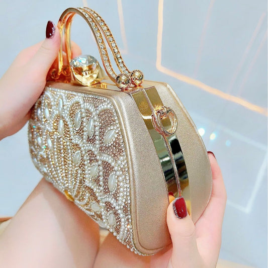 Women's Innovative Elegant Rhinestone Clutch Party Evening Bags