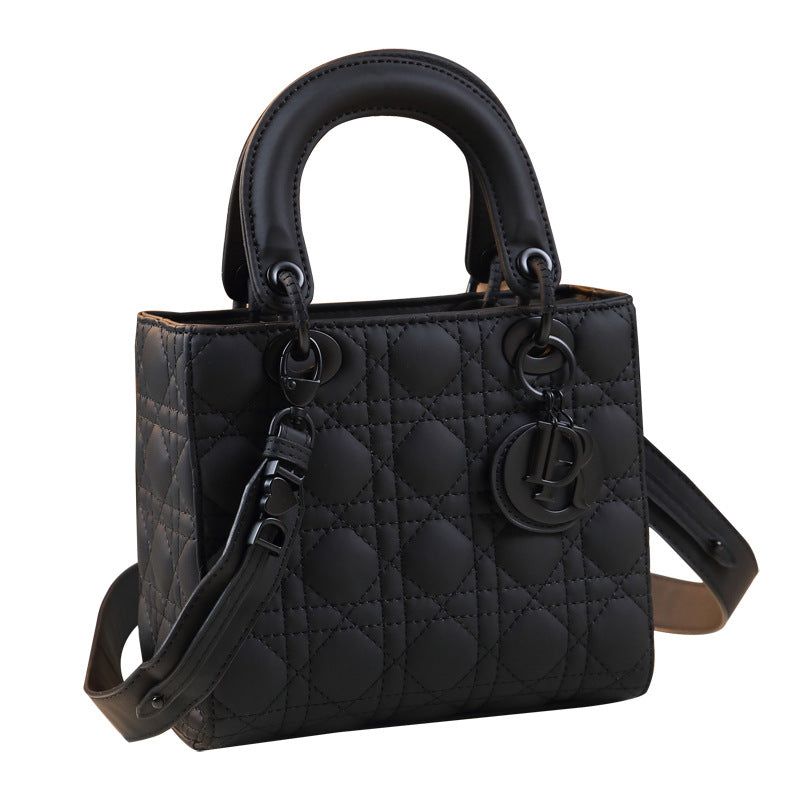 Women's Genuine Leather Diana High-grade Frosted Diamond Bags