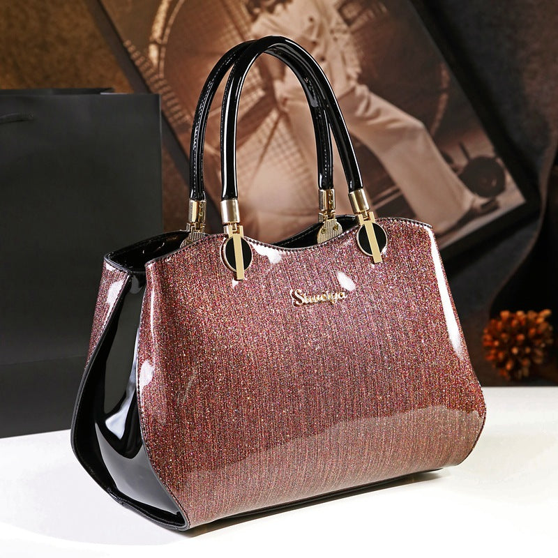 Women's Simple Elegant Fashion Mother Genuine Leather Bags