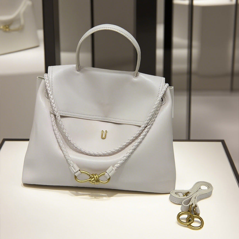 Cool Fashion Bow Gold Genuine Leather Buckle