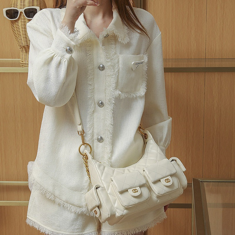 Creative Classic Style Rhombus Chain Underarm Shoulder Bags