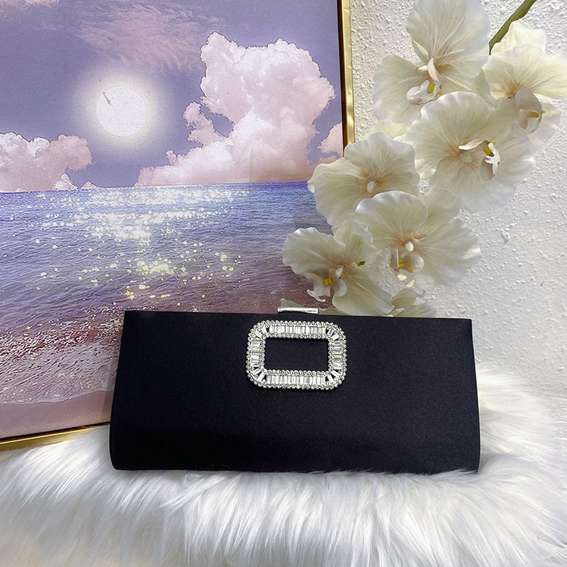 Women's Fashion Elegant Graceful Simple Rhinestone Dinner Crossbody Bags