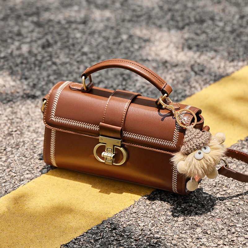 Women's Summer Versatile High-grade Genuine Leather Poor Handbags