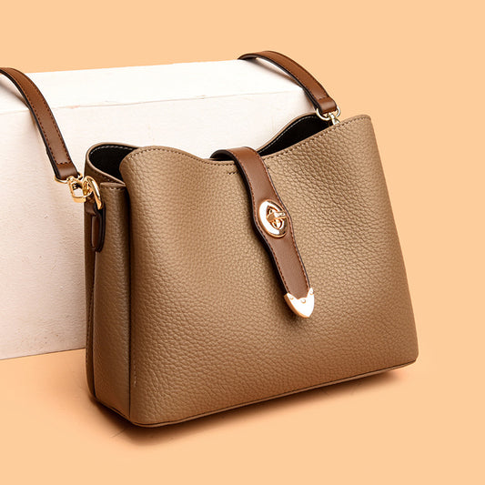 Women's Large Capacity Western Style Simple Versatile Shoulder Bags