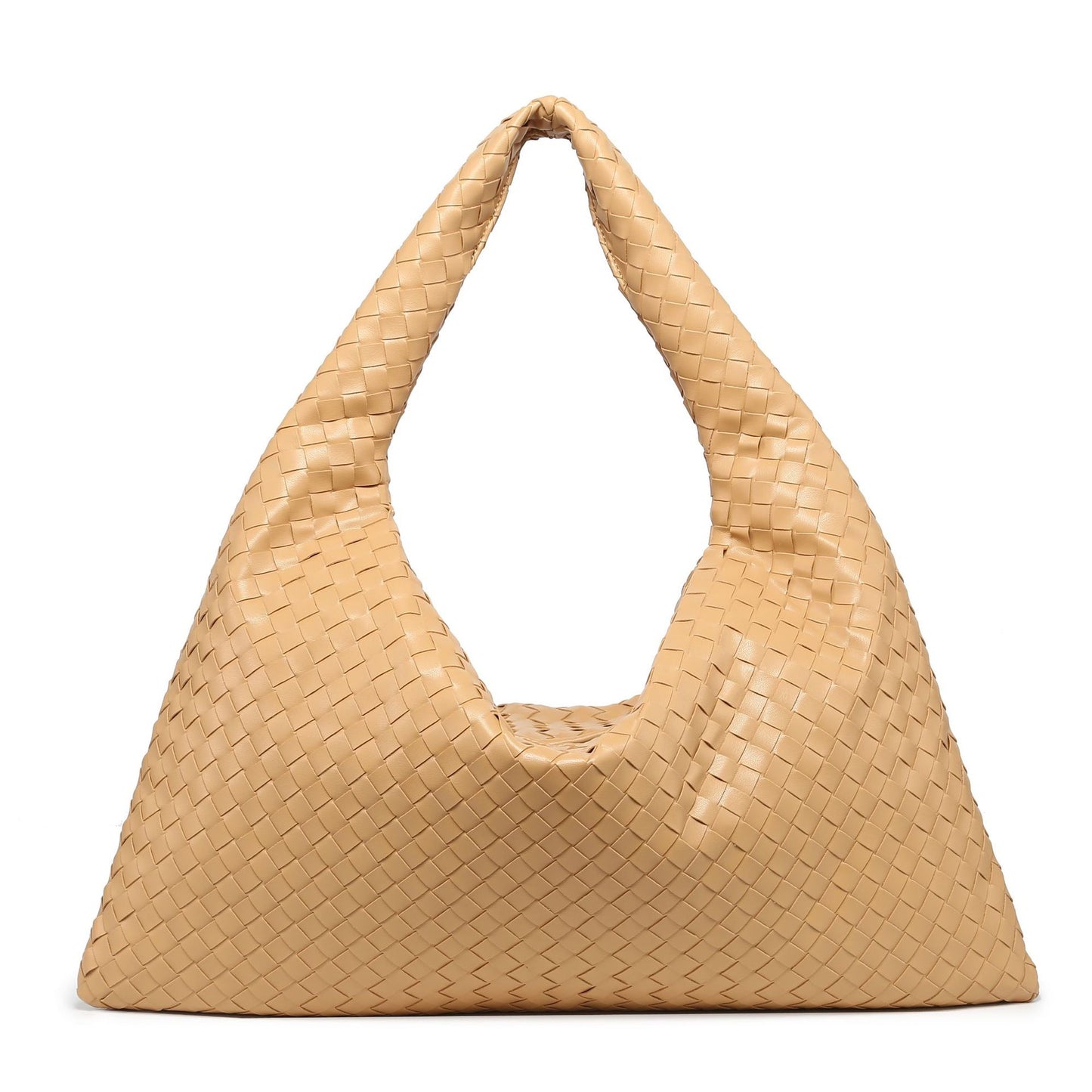 Women's Hand-woven Solid Color Large Capacity Simple Shoulder Bags