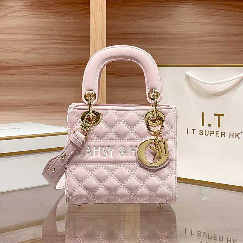 Women's Counter High-grade Genuine Leather Diana Fashion Bags