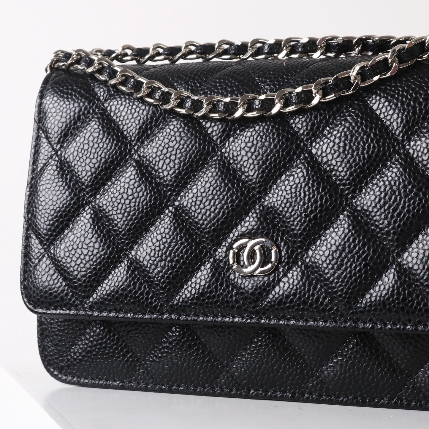 Caviar Genuine Leather Rhombic Fashion Cattlehide Bags