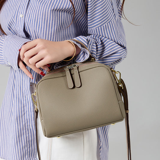 Women's Top Layer Cowhide Leather High-grade Retro Crossbody Bags